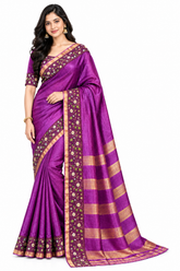 Tussar Silk cutwork saree