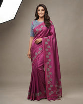 Tussar Silk cutwork saree
