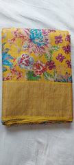 Pure Tussar Silk print saree