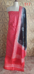 Soft silk hand print suit SILK ZONE