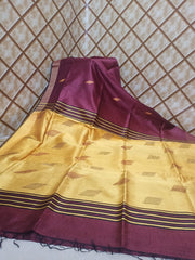 Tussar dupion silk Saree SILK ZONE