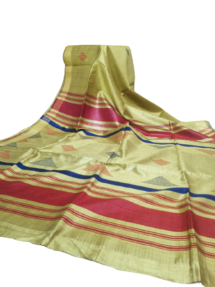 Tussar dupion silk saree SILK ZONE