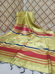 Tussar dupion silk saree SILK ZONE