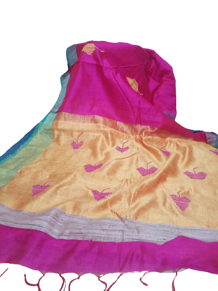 Tussar dupion silk saree SILK ZONE