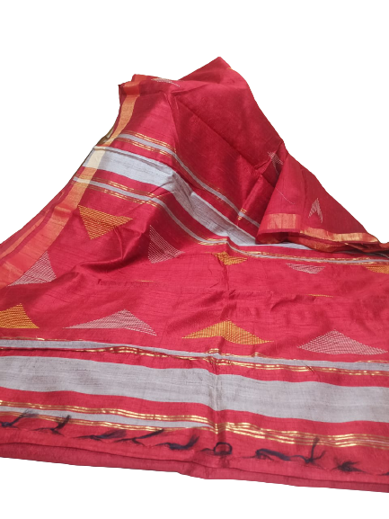 Tussar dupion silk saree SILK ZONE