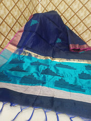 Tussar dupion silk saree SILK ZONE