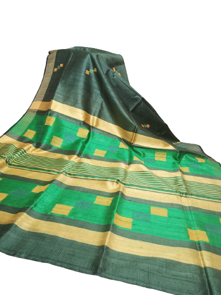 Tussar dupion silk saree SILK ZONE