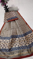 Pure chanderi silk suit SILK ZONE