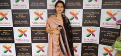 Soft silk hand print suit SILK ZONE