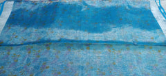 Tissue linen printed saree SILK ZONE