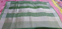 Tissue linen printed saree SILK ZONE