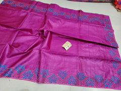Tussar silk cutwork saree SILK ZONE