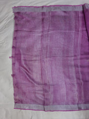 Tissue linen embroidery saree SILK ZONE