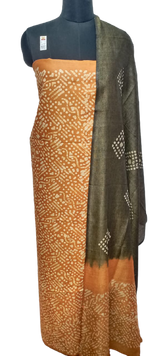 Cotton dupion batik print suit SILK ZONE