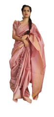 Pure Tussar Silk print saree