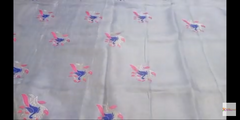 Tissue linen embroidery saree SILK ZONE