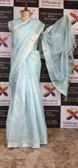 Khadi Linen Fancy Butta Sarees SILK ZONE