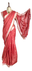 Khadi Linen Fancy Butta Sarees SILK ZONE