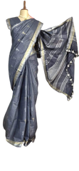 Khadi Linen Fancy Butta Sarees SILK ZONE