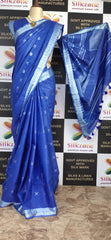 Khadi Linen Fancy Butta Sarees SILK ZONE