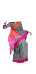 Pure Linen Saree M J HANDLOOM