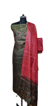 Tussar Silk Embroidery Suit SILK ZONE
