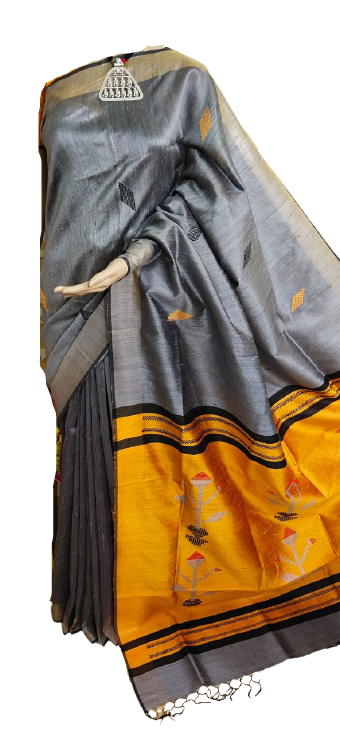 Tussar Dupion Silk Saree SILK ZONE
