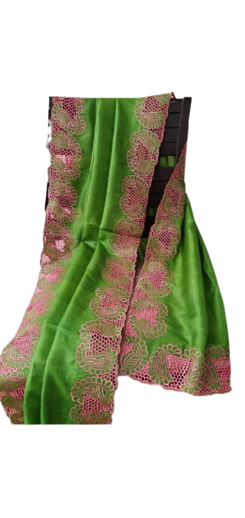 Tussar silk cotwork saree SILK ZONE