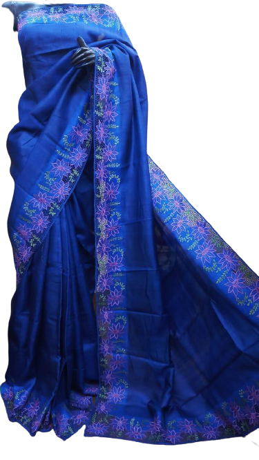 Tussar silk cotwork saree SILK ZONE