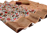 Linen jacquard Saree M J HANDLOOMS