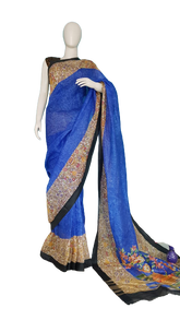 Linen digital print saree Yasir
