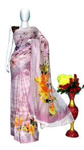 Linen digital print saree Yasir