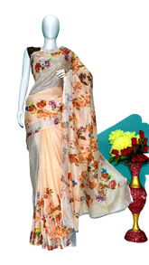 Linen digital print saree Yasir