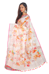 Linen digital print saree Yasir