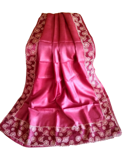Tussar silk cutwork Saree SILK ZONE