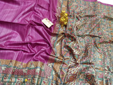 TUSSAR SILK PRINT SAREE
