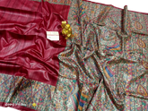 TUSSAR SILK PRINT SAREE