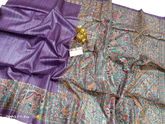 TUSSAR SILK PRINT SAREE