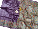 TUSSAR SILK PRINT SAREE