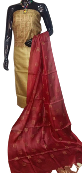 TUSSAR SILK PRINT SAREE
