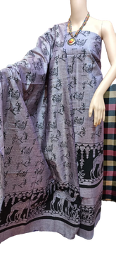 Cotton khadi madhubani suit SILK ZONE