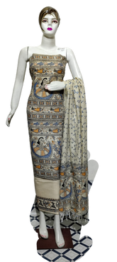 Cotton Khadi discharge print suit SILKZONE