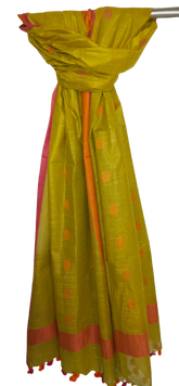Cotton linen buta dupatta SILK ZONE