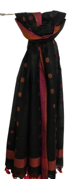 Cotton linen buta dupatta SILK ZONE