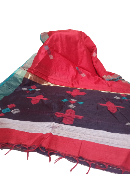 Tussar dupion silk Saree SILK ZONE