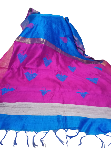Tussar dupion silk saree SILK ZONE