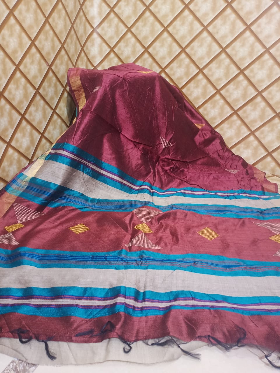 Tussar dupion silk Saree SILK ZONE