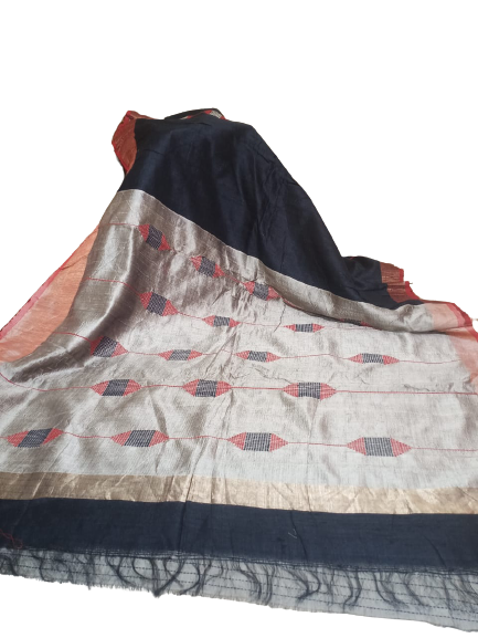 Tussar dupion silk saree SILK ZONE