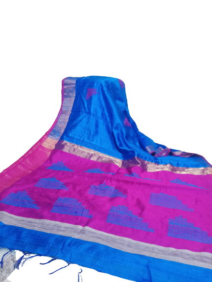 Tussar dupion silk saree SILK ZONE