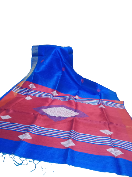 Tussar dupion silk saree SILK ZONE